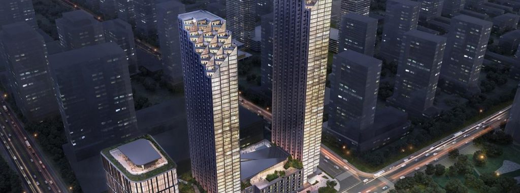 Rendering of proposed 7800 Jane Street development